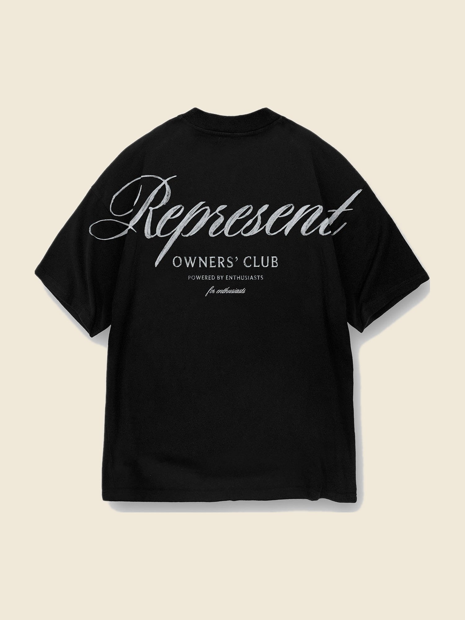 Represent Owners Club Script T-Shirt Black