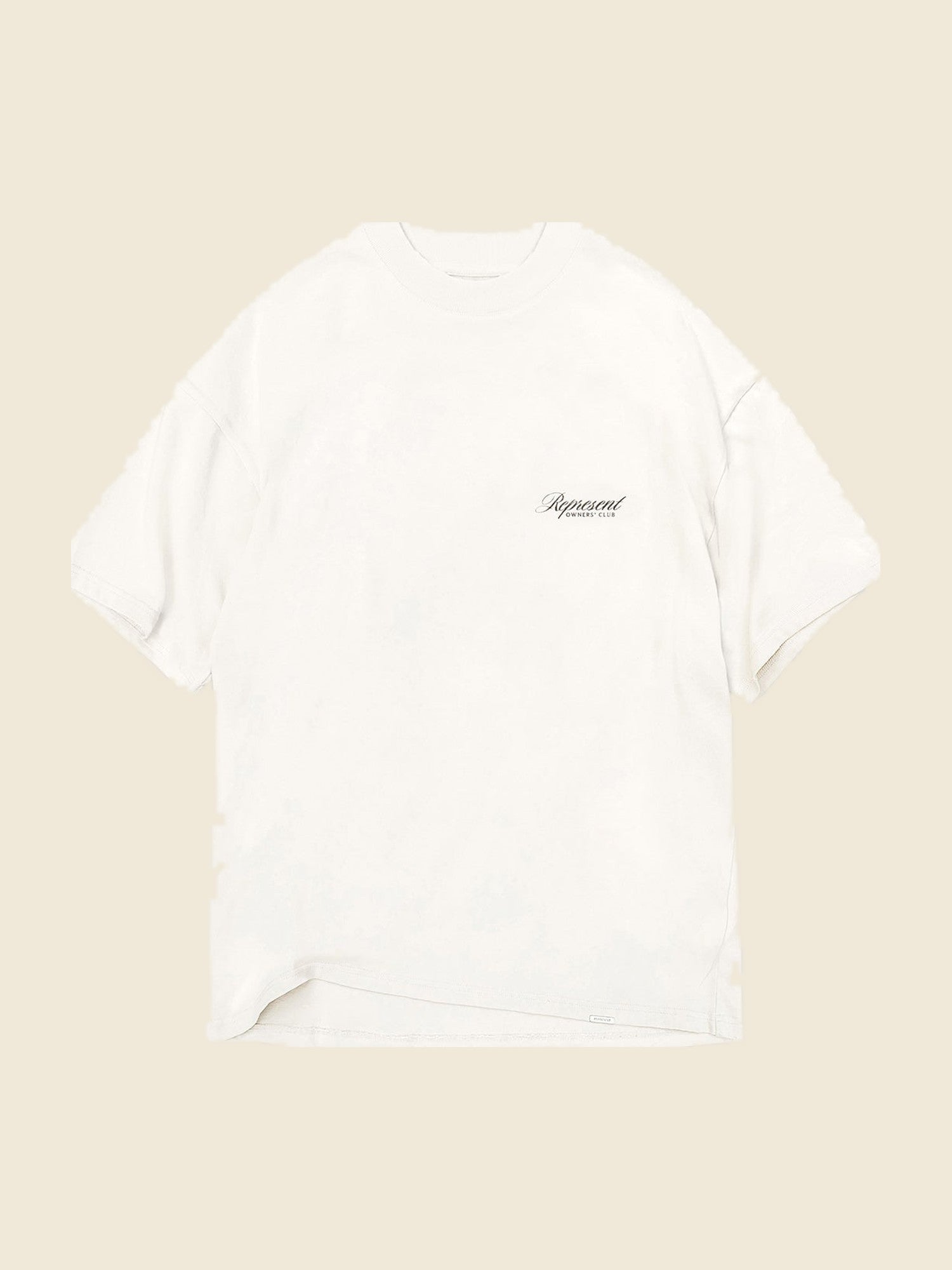 Represent Owners Club Script T-Shirt Flat White